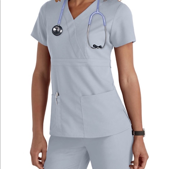 Grey's Anatomy Other - Light Grey Grey’s Anatomy Scrub Set